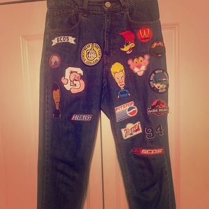 GCDS patch jeans